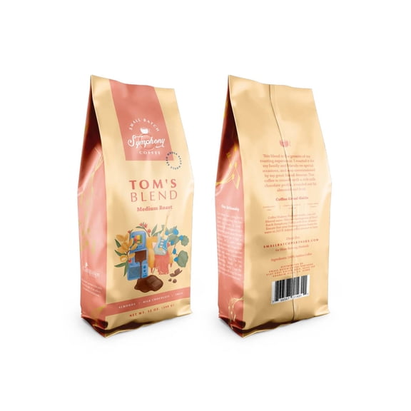Tom's Blend Medium Roast Whole Bean 12 oz