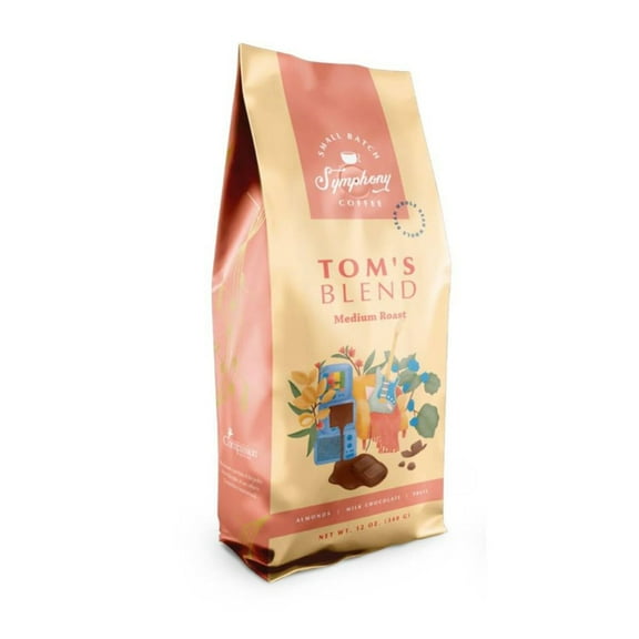 Tom's Blend Medium Roast Whole Bean 12 oz