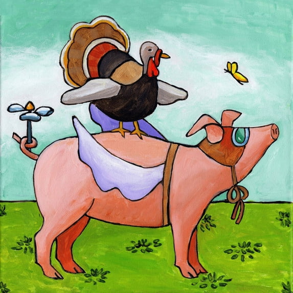 "Tom's Herculean Task" Painting Print on Wrapped Canvas
