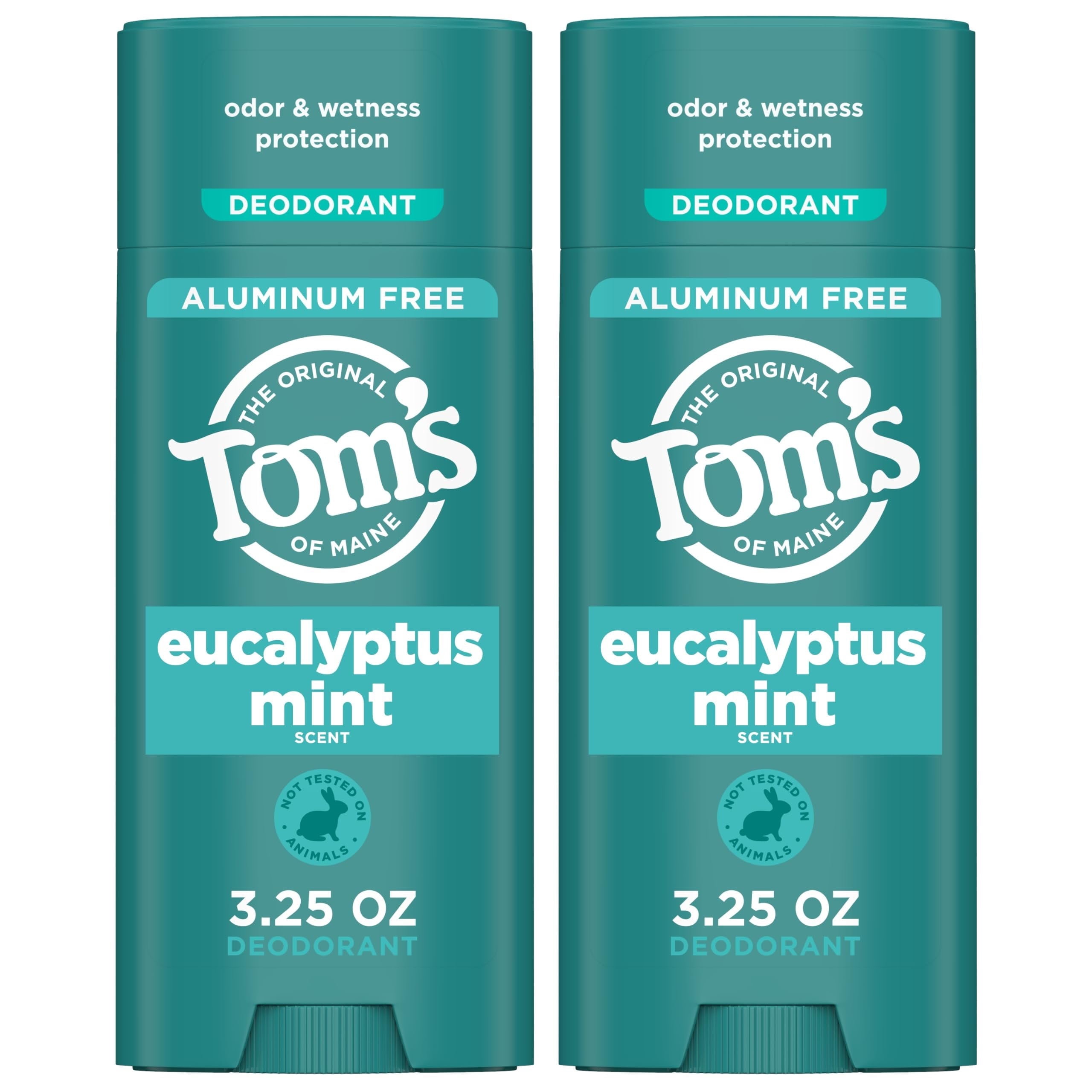 Tom's of Maine, Deodorant, 3.25 oz 2 Pack, Eucalyptus Mint