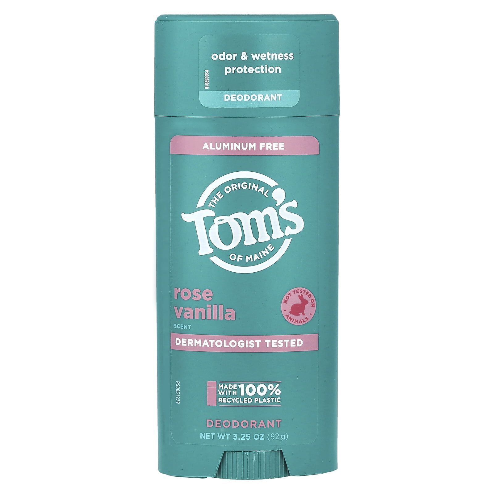 Tom's of Maine Aluminum-Free Deodorant, Rose Vanilla Scent, 3.25