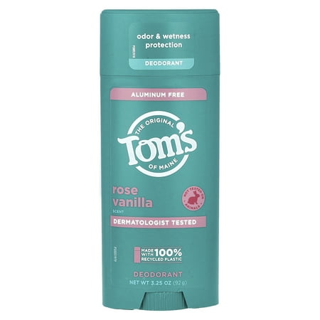 Tom's Of Maine Deodorant & Antiperspirant-Aluminum-Free Rose Vanilla 3.25 oz Stick