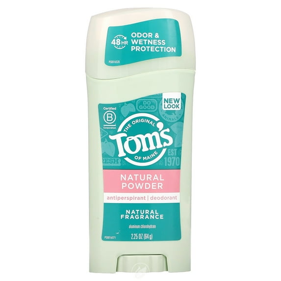 Tom's Of Maine Naturally Dry Womens Antiperspirant Stick Deodorant-Natural Powder 2.25 Ounce