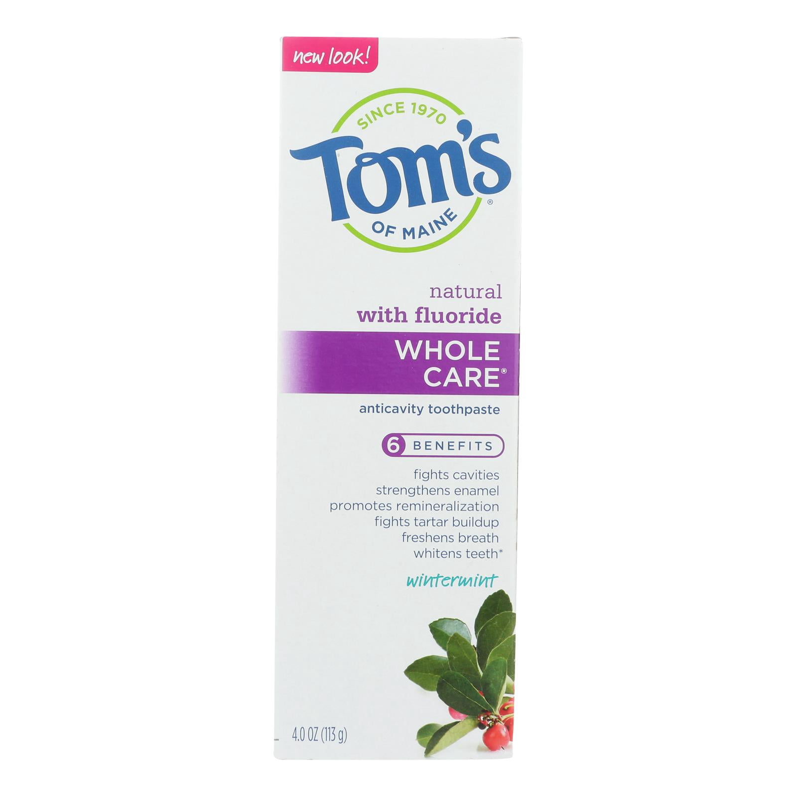 Tom's Of Maine - Tp Whole Care Ppmnt Fluor - Case of 6 - 4 OZ