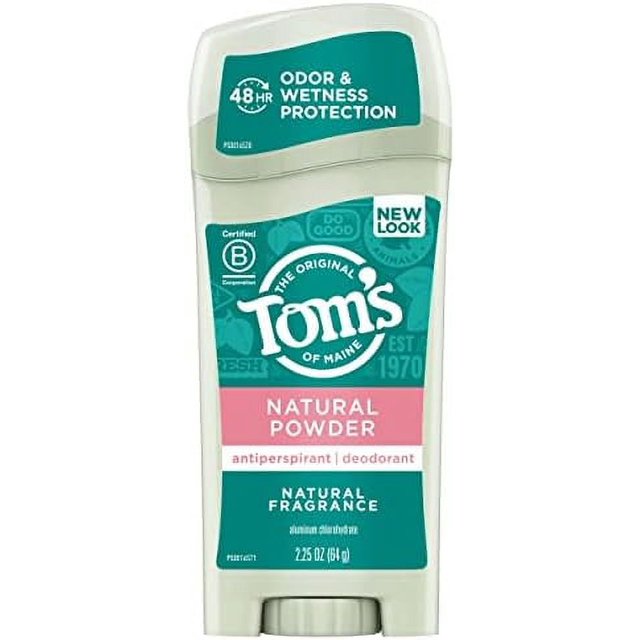 Tom's of Maine Antiperspirant Deodorant for Women, Natural Powder, 2.25