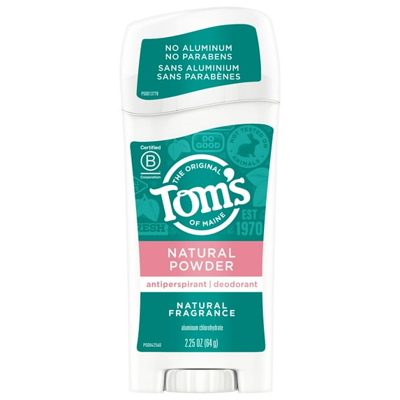 Tom's of Maine Antiperspirant Deodorant for Women, Natural Powder, 2.25 oz.