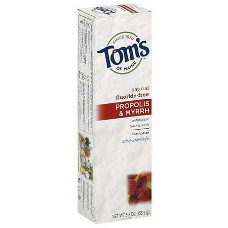 Tom's of Maine Cinnamint Propolis & Myrrh Toothpaste, 5.5 oz, (Pack of 1)