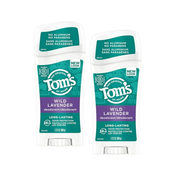 Tom's of Maine Long Lasting Natural Deodorant Stick - Lavender - 2.25oz - 2 Pack