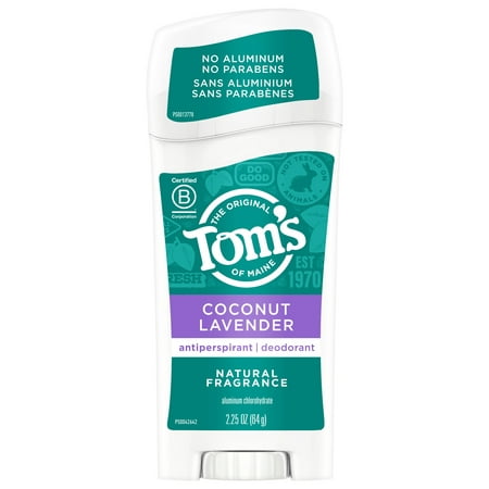Tom's of Maine Natural Antiperspirant, Coconut Lavender, 2.25 oz