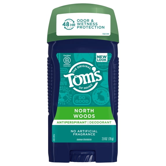 Tom's of Maine Natural Antiperspirant Deodorant for Men, North Woods, 2.8 oz.