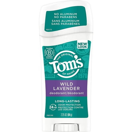 Tom's Of Maine Deodorant Stick Long Lasting Lavender 2.25 Ounce