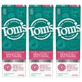 Tom Sensitive Toothpaste Tom's of Maine Sensitive Whitening Fluoride Free Toothpaste, 4 oz, 3pk ...