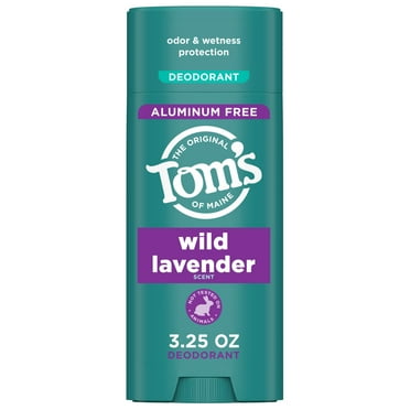 Tom’s of Maine Wild Lavender Natural Deodorant, Aluminum Free, Odor & Wetness Protection, 3.25 oz