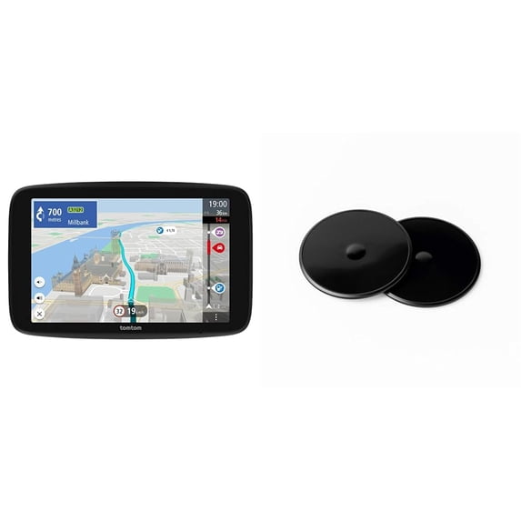 TomTom Campervan and Caravan Sat Nav GOCamper Max 2nd gen. 7" screen & Adhesive Dashboard Mount