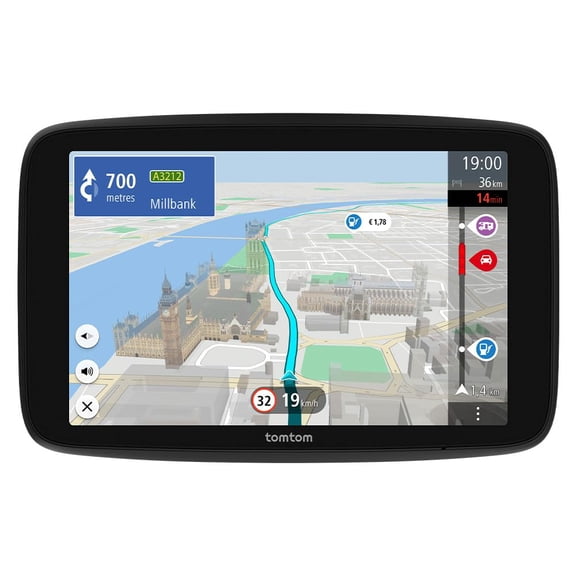 TomTom Campervan and Caravan Sat Nav GOCamper Max 2nd gen. 7" screen & Adhesive Dashboard Mount