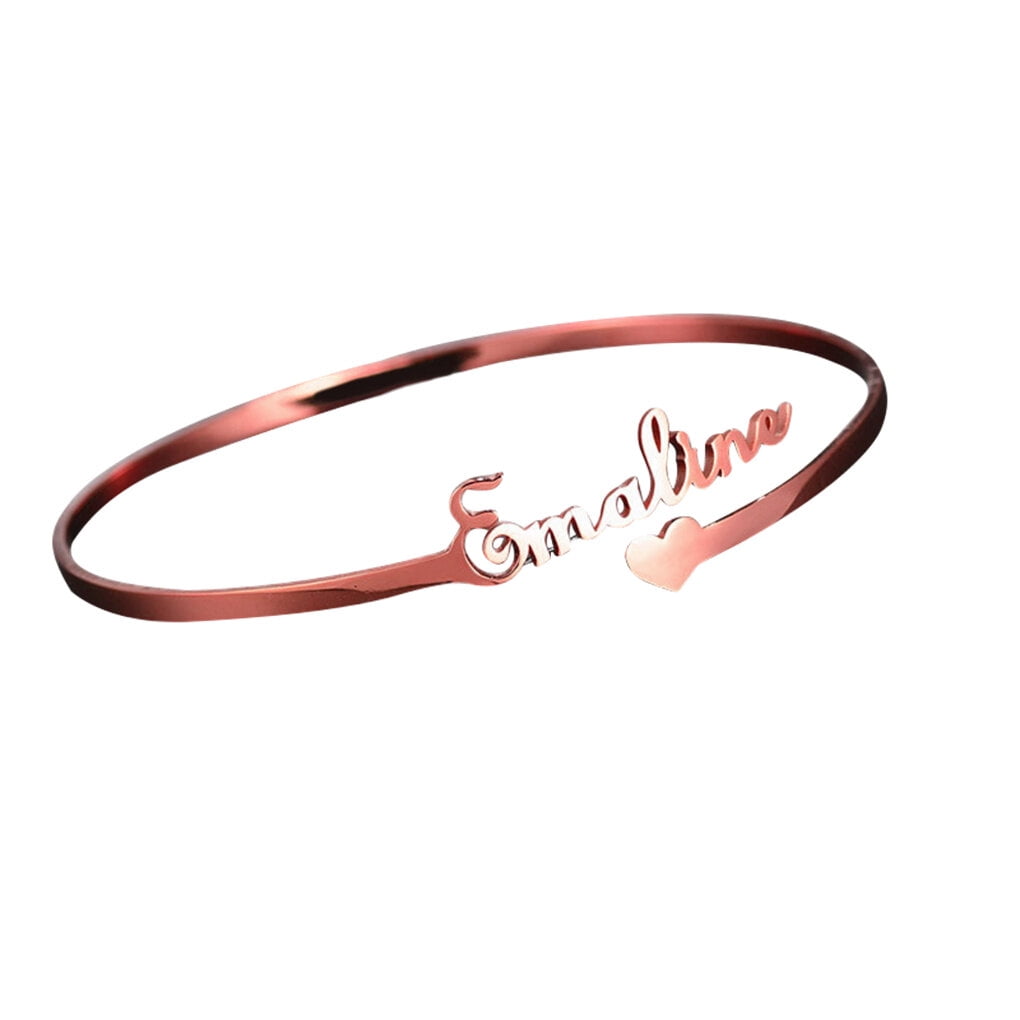 Customized Name Bracelet / Personalized Custom Bangle Stainless Steel  Jewelry / Handmade Charm - Etsy