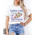 thumbnail image 1 of Toma-Tini Made In Italy Tomato Graphic Tee Di Italia Summer Market Food Illustration Mediterranean Travel Aesthetic Comfort Colors Unisex Cotton T-Shirt, Sizes S-3XL, 1 of 3