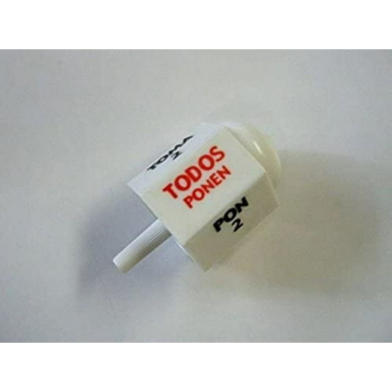 Toma Todo Pirinola White Plastic Traditional Mexican Game