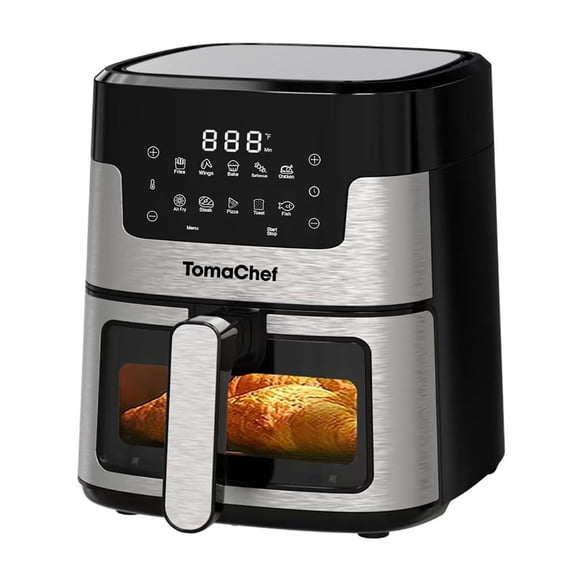 TomaChef 5.3-Qt. 10-in-1 Smart Air Fryer with Visible Window