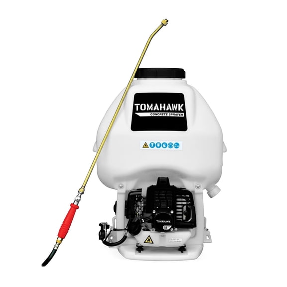 Tomahawk Power 6.5 Gal Backpack Concrete Sprayer 0.5 GPM Gas Finishing Tool