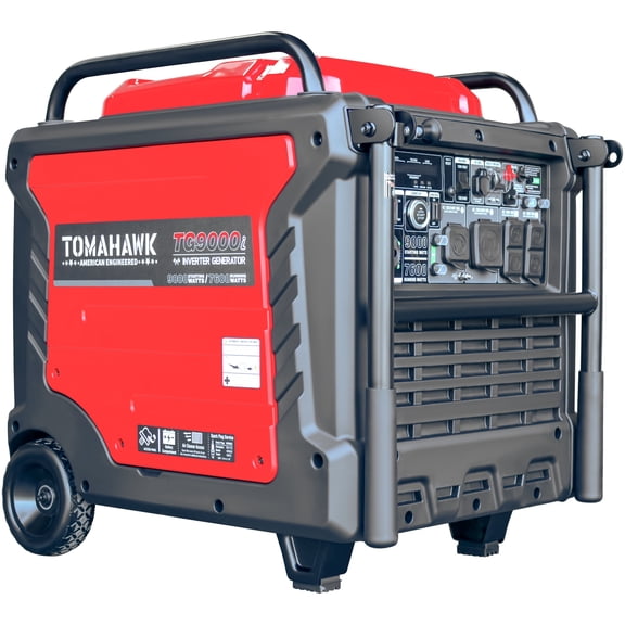 9000 Watt Inverter Generator Electric Start Super Quiet Portable Gas Power Residential Home Use