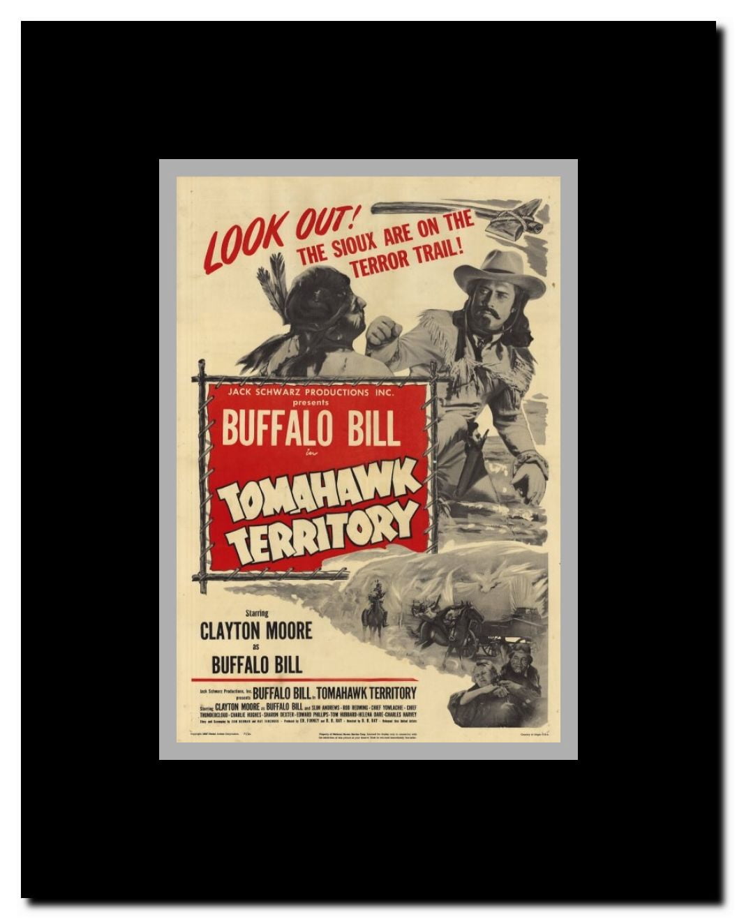 Tomahawk Territory Framed Movie Poster