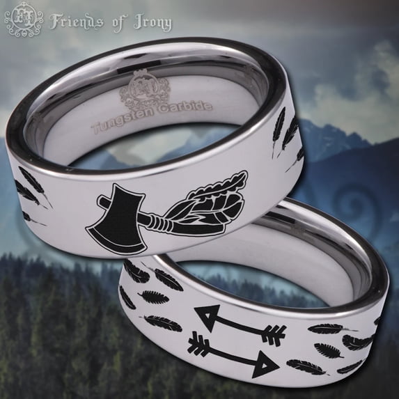 Tomahawk Tungsten Carbide Ring