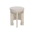 thumbnail image 1 of Tomas 20" Side End Table Mango Wood Drum Top Classic Washed White, 1 of 5
