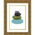 thumbnail image 1 of Tomas Design 11x14 Gold Ornate Wood Framed with Double Matting Museum Art Print Titled - Modern Stones, 1 of 4