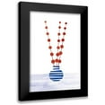 thumbnail image 1 of Tomas Design 13x18 Black Modern Framed Museum Art Print Titled - Flowers, 1 of 5
