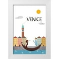 thumbnail image 1 of Tomas Design 17x24 White Modern Wood Framed Museum Art Print Titled - Venice, 1 of 4
