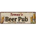 thumbnail image 1 of Tomas's Beer Pub Man Cave Bar Decor Gift 6x18 Sign 106180053234, 1 of 1