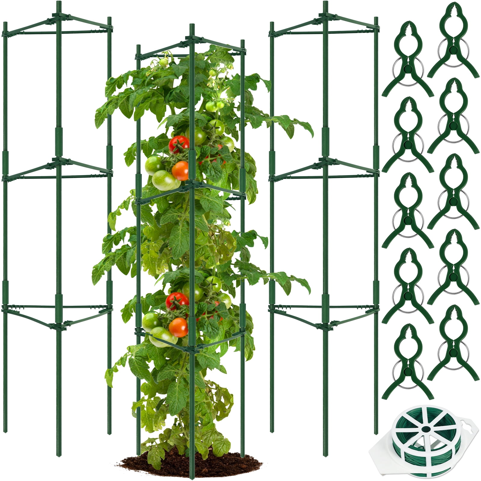 Tomato Cage Garden Tomatoes Trellis Robust Tomato Plant Cage Stakes