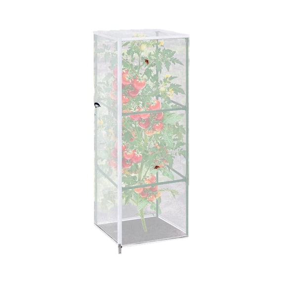 Tomato Cage Net Cover 1.5x1.5x5 Ft, Insect Netting for Garden With ...