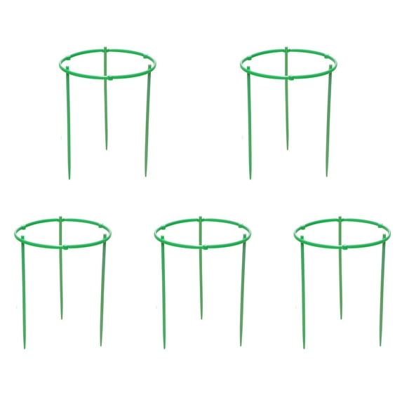 Tomato Cages for Garden Pots Round Adjustable Plant Support Cage Small Tomato Stakes Ring Cage for Climbing Plants Raised Garden Bed Peony Flower Vegetables Fruit(7Inch,5PCS)