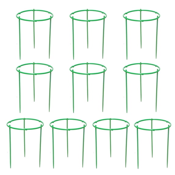 Tomato Cages for Garden Pots Round Adjustable Plant Support Cage Small Tomato Stakes Ring Cage for Climbing Plants Raised Garden Bed Peony Flower Vegetables Fruit(7Inch,10PCS)