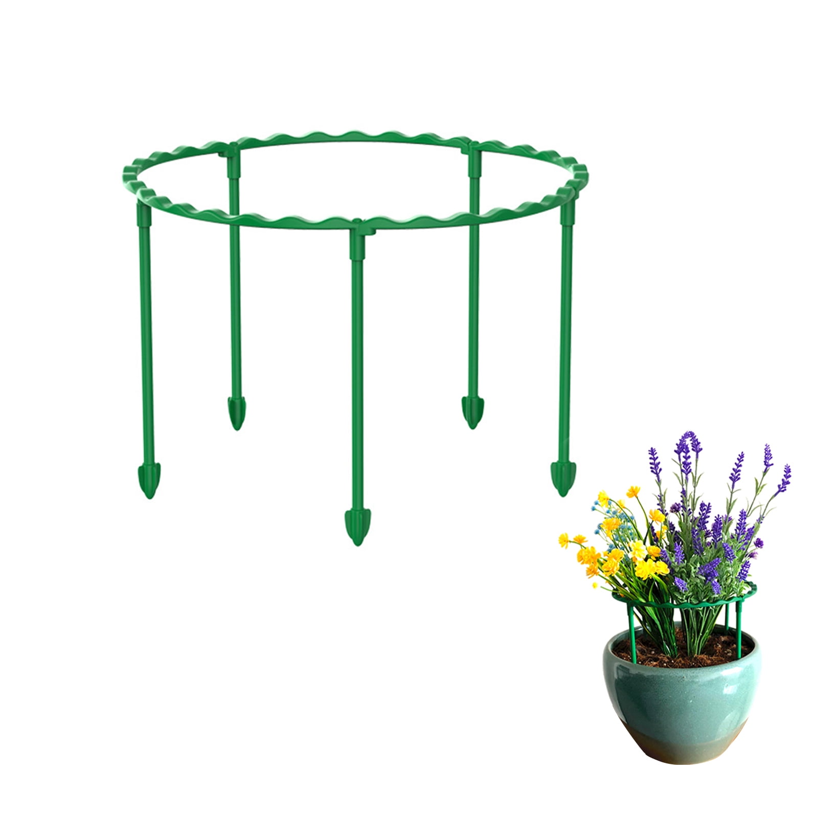 Tomato Cages，Round Plant Support Stakes Ring，Garden Adjustable Plant Support Cage， for All Kinds
