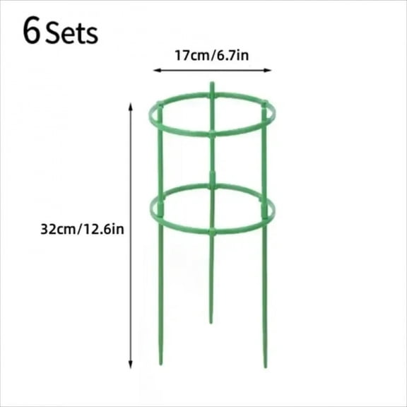 Tomato Cages Trellis Plastic Column Vine Plant Bracket Potted Flower Plant Support Pile Stackable Tomato Tower Plant Cage