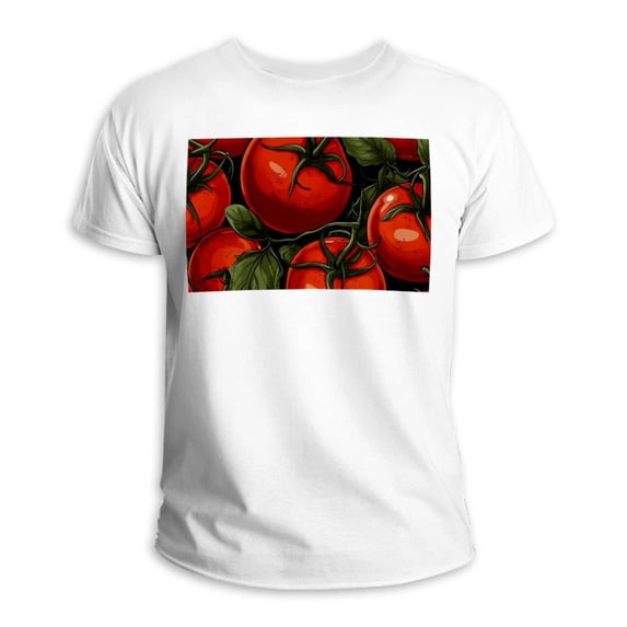 Tomato Classic 100% Cotton White T-Shirt for Men & Women - Breathable Comfortable Tee for Everyday Use - Available in All Sizes