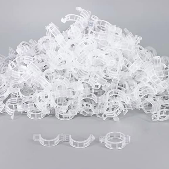 Tomato Clips,100 Pcs Support Clips,Plastic Trellis Clips,Garden Clips to Grow Upright Makes Plants Healthier for Tomato Cucumber Grape Vegetables Plants