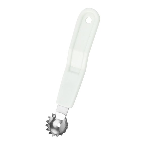 Tomato Corer & Strawberry Stem Remover Tool - Stainless Steel Fruit Huller with Hanging Hole, Easy to Use for Home Kitchen (White)