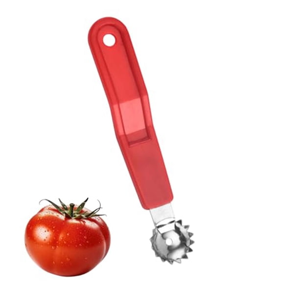 Tomato Corer and Strawberry Huller Tool, Stainless Steel Remover with Hanging Hole, Easy Use Kitchen Gadget for Home