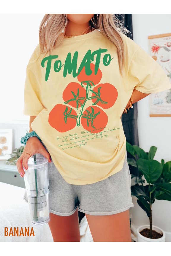Tomato Girl, Farmers Market Tee, Summer Shirt, Grandma Chic, Retro Graphic Tee, Tomato TSh