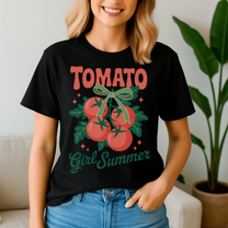 Tomato Girl Summer Tomato Fresh Fruit Trendy Aesthetic Shirt, Summer Beach Tee,Summer Vibes,Summer Girl,Hello Summer,Summer Vacation Tshirt