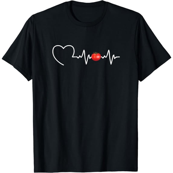 Tomato Heartbeat Shirt Men Women Funny Tomato Lover T-Shirt