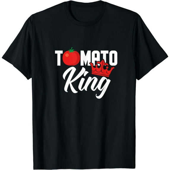 Tomato King Funny Vegan Tomatoes Lover T-Shirt