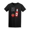 thumbnail image 1 of Tomato Love Ketchup T-Shirt Men -Image by Shutterstock, Male x-Large, 1 of 2