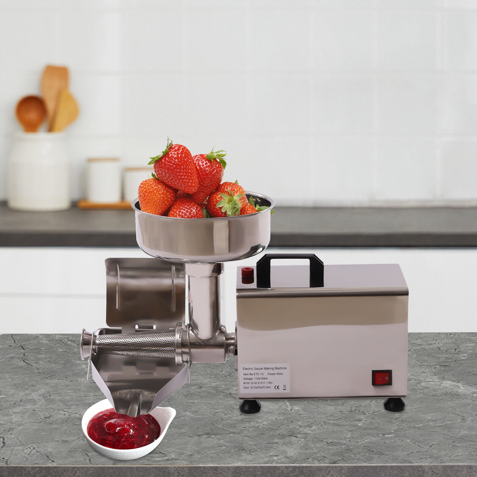 Tomato Milling Machine Electric Tomato Strainer Sauce Maker Stainless