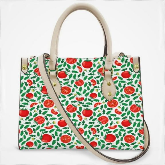 Tomato Pattern Cross Body Bags For Women Small Leather Female Handbags Fashion Top-Handle Totes