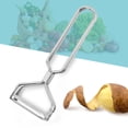 thumbnail image 1 of Tomato Peeler. Professional Chrome-Plated Peeler. 2.2*5.9 Inch Stainless Steel Kitchen Tool for Precise Cutting. Chef's Gadget with Ergonomic Design. Silver Color, 1 of 7